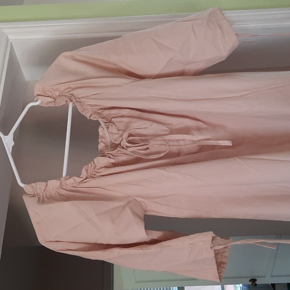 Cotton Off The Shoulder Dress. New. - Picture 3 of 7